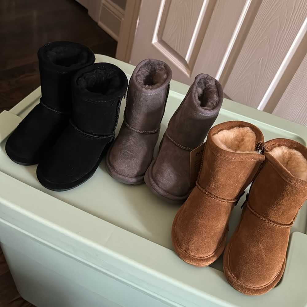 Toddler Winter Boot lot, Bearpaw + Ugg sz 7. NEW